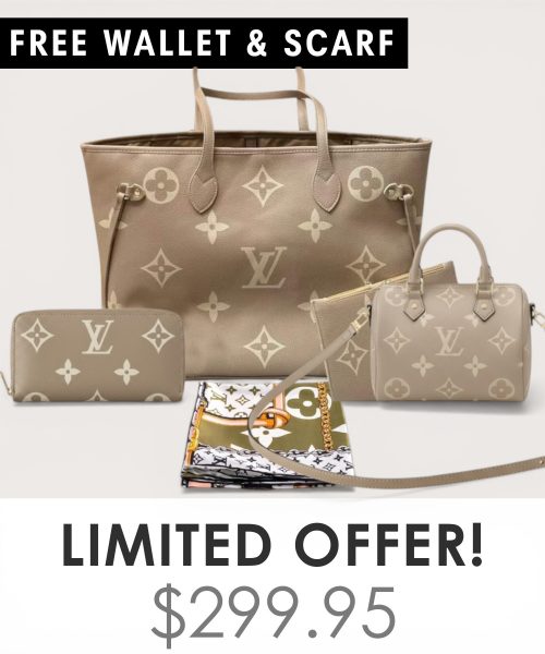 Big bag + Nano speedy + Gifts (Free LV Wallet + Free LV Silk Scarf)