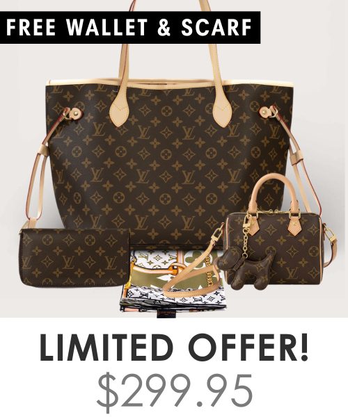 Big bag + Nano speedy + Gifts (Free LV Wallet + Free LV Silk Scarf)