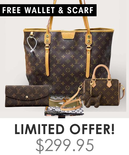 Big bag + Nano speedy + Gifts (Free LV Wallet + Free LV Silk Scarf)