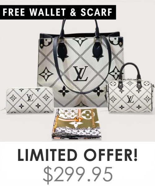 Big bag + Nano speedy + Gifts (Free LV Wallet + Free LV Silk Scarf)
