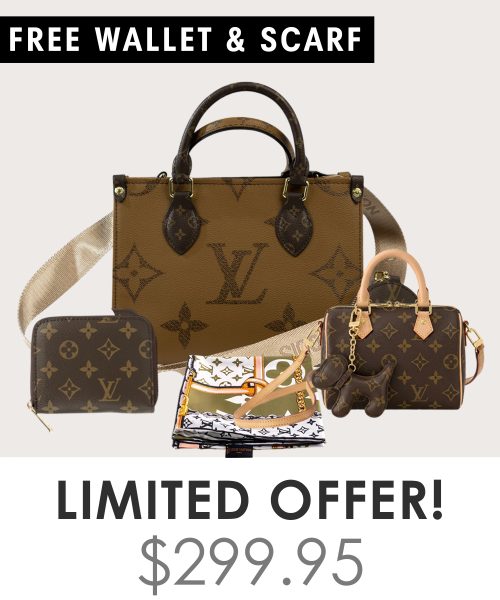 Big bag + Nano speedy + Gifts (Free LV Wallet + Free LV Silk Scarf)