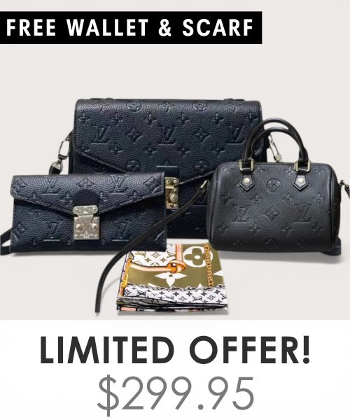 Big bag + Nano speedy + Gifts (Free LV Wallet + Free LV Silk Scarf)