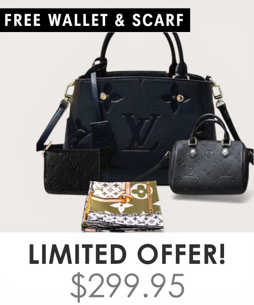 Big bag + Nano speedy + Gifts (Free LV Wallet + Free LV Silk Scarf)