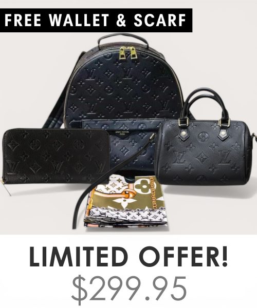 Big bag + Nano speedy + Gifts (Free LV Wallet + Free LV Silk Scarf)