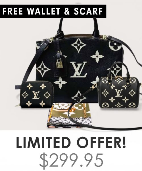 Big bag + Nano speedy + Gifts (Free LV Wallet + Free LV Silk Scarf)
