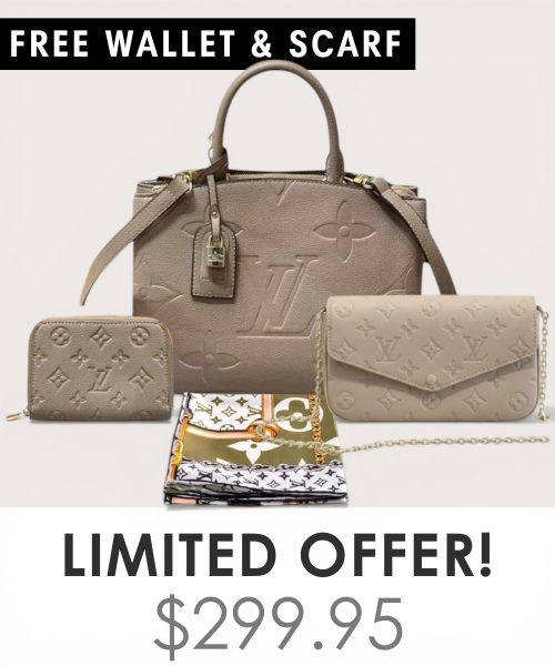 Big bag + Pochette Felicie Mini + Gifts(Free LV Wallet + Free LV Silk Scarf)