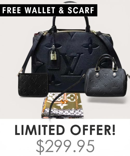 Big bag + Nano speedy + Gifts (Free LV Wallet + Free LV Silk Scarf)
