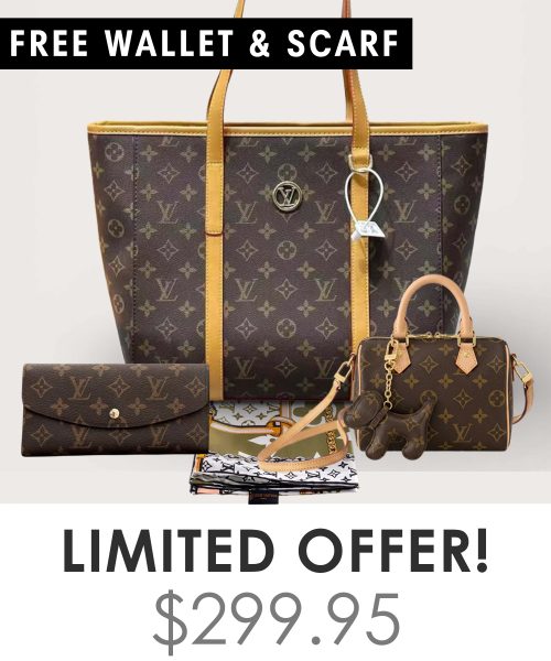 Big bag + Nano speedy + Gifts (Free LV Wallet + Free LV Silk Scarf)
