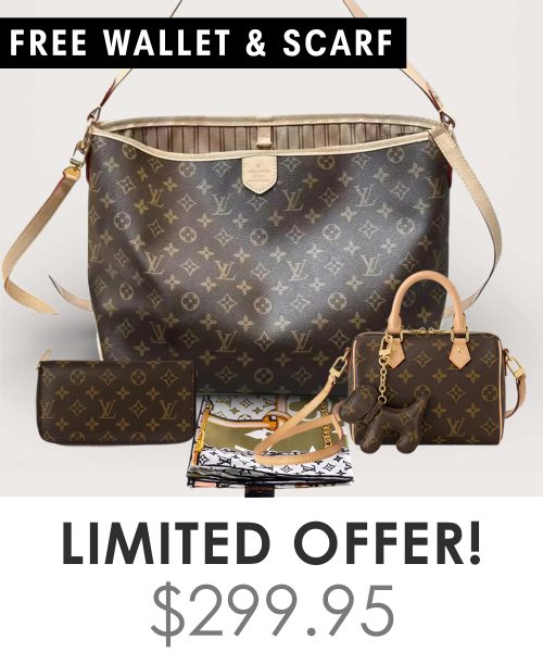 Big bag + Nano speedy + Gifts (Free LV Wallet + Free LV Silk Scarf)