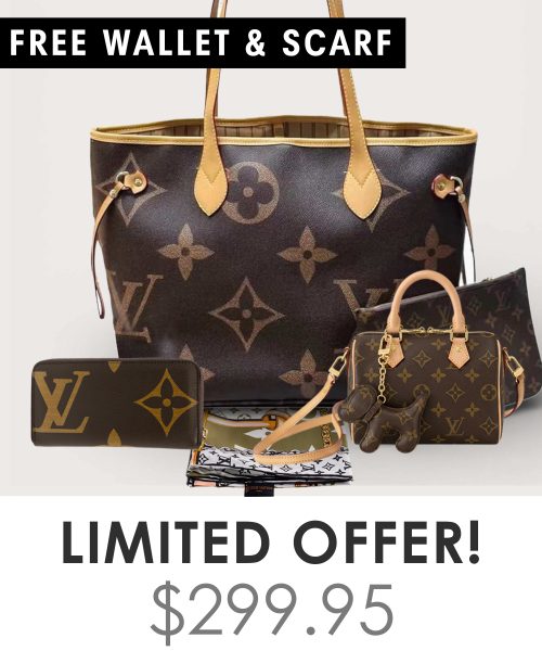 Big bag + Nano speedy + Gifts (Free LV Wallet + Free LV Silk Scarf)