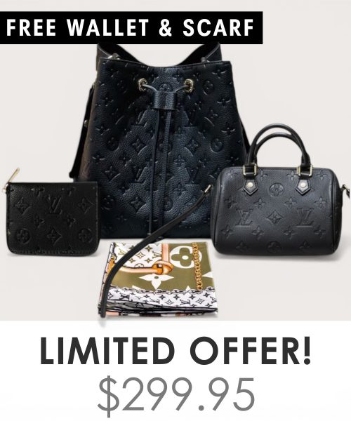 Big bag + Nano speedy + Gifts (Free LV Wallet + Free LV Silk Scarf)