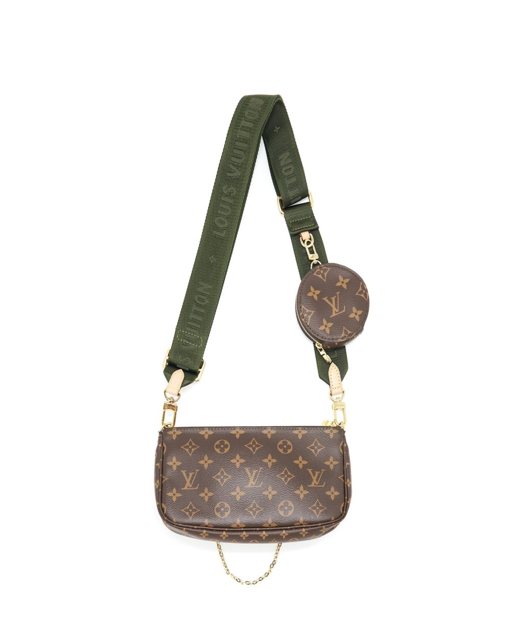 AAA Replica Louis Vuitton LV MULTI POCHETTE ACCESSORIES KHAKI