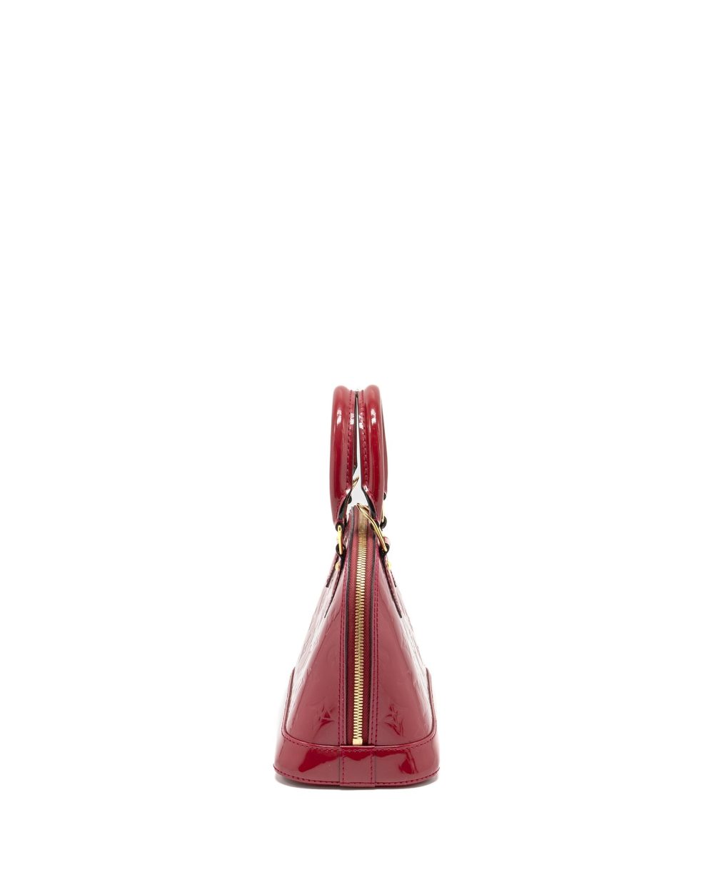 AAA Replica Louis Vuitton LV ALMA BB PATENT INDIAN ROSE GHW