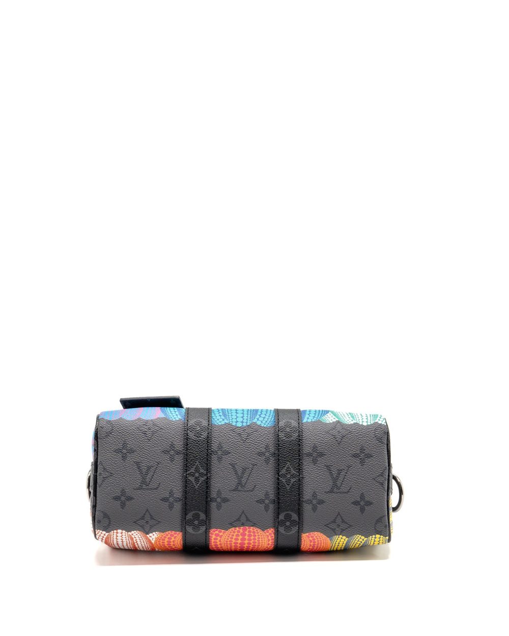 AAA Replica Louis Vuitton LV X YAYOI KUSAMA KEEPALL BANDOULIERE 25 PUMPKIN MULTICOLOURED MONOGRAM CANVAS SHW