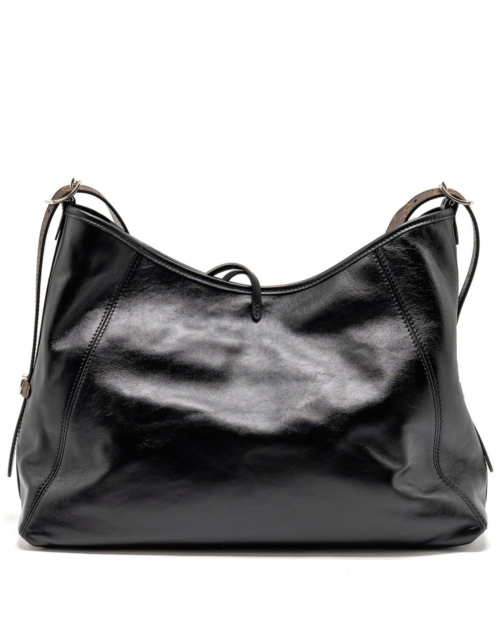 AAA Replica Louis Vuitton LV Carryall Vibe MM Lambskin/Monogram Canvas Black SHW M25143