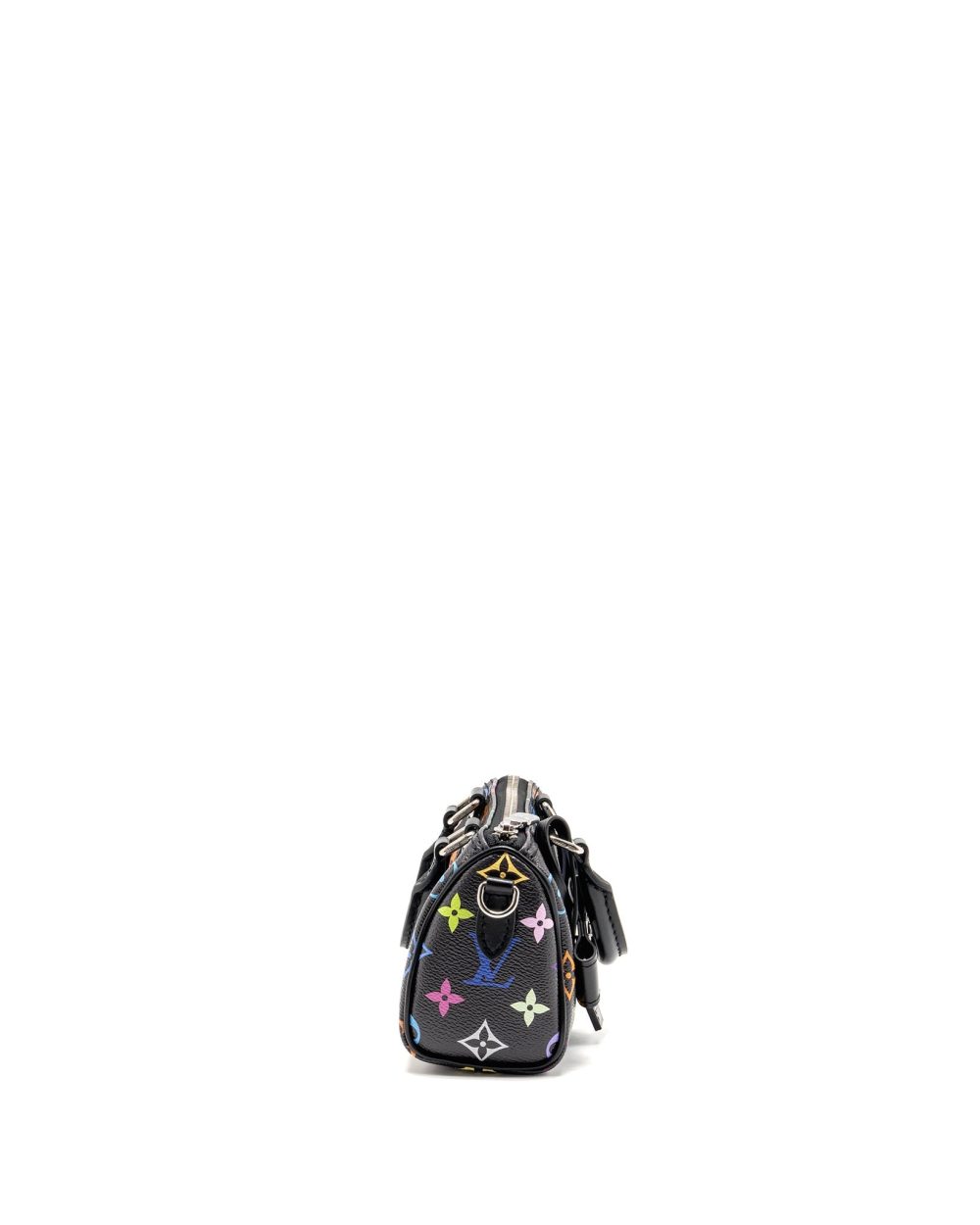 AAA Replica Louis Vuitton LV X TAKASHI MURAKAMI NANO SPEEDY MULTICOLOURED MONOGRAM CANVAS BLACK SHW