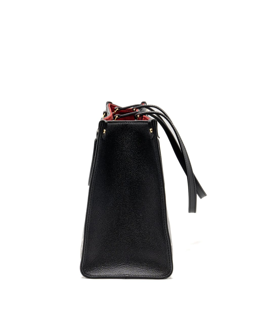 AAA Replica Louis Vuitton LV ONTHEGO MM MONOGRAM EMPREINTE LEATHER BLACK/BEIGE GHW