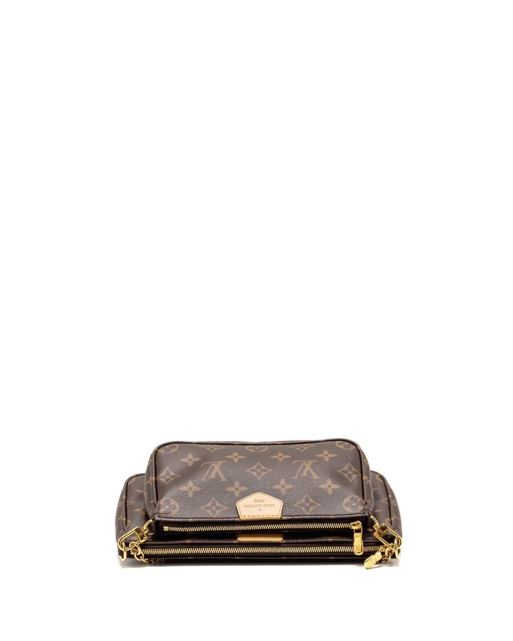 AAA Replica Louis Vuitton LV MULTI POCHETTE ACCESSORIES KHAKI STRAP MONOGRAM CANVAS GHW