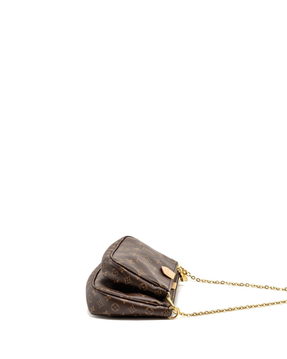 AAA Replica Louis Vuitton LV MULTI POCHETTE ACCESSORIES KHAKI STRAP MONOGRAM CANVAS GHW
