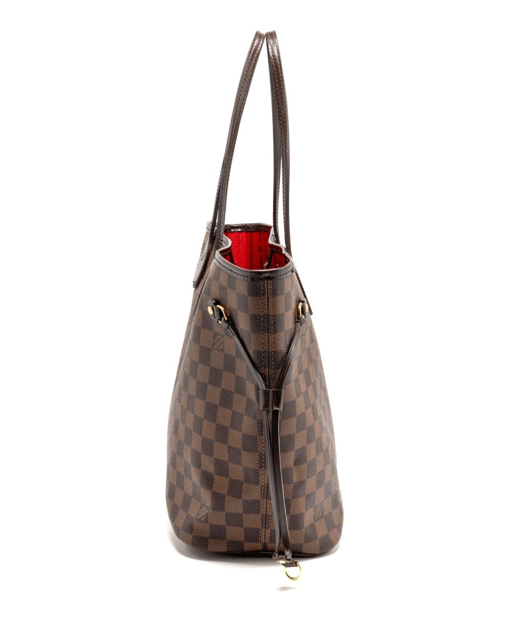 AAA Replica Louis Vuitton LV NEVERFULL MM DAMIER EBENE CANVAS GHW
