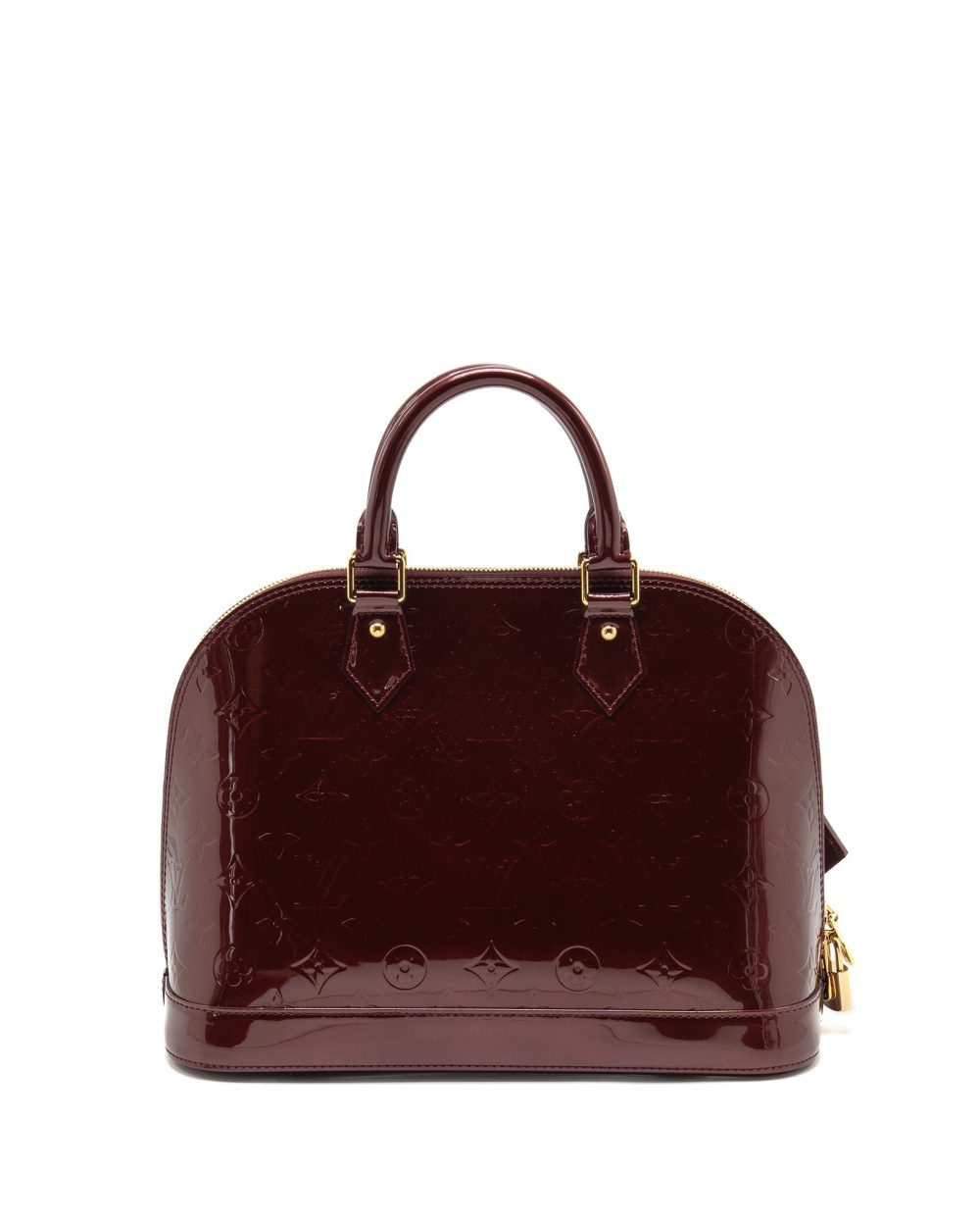 AAA Replica Louis Vuitton LV ALMA PM PATENT LEATHER AMARANTE GHW