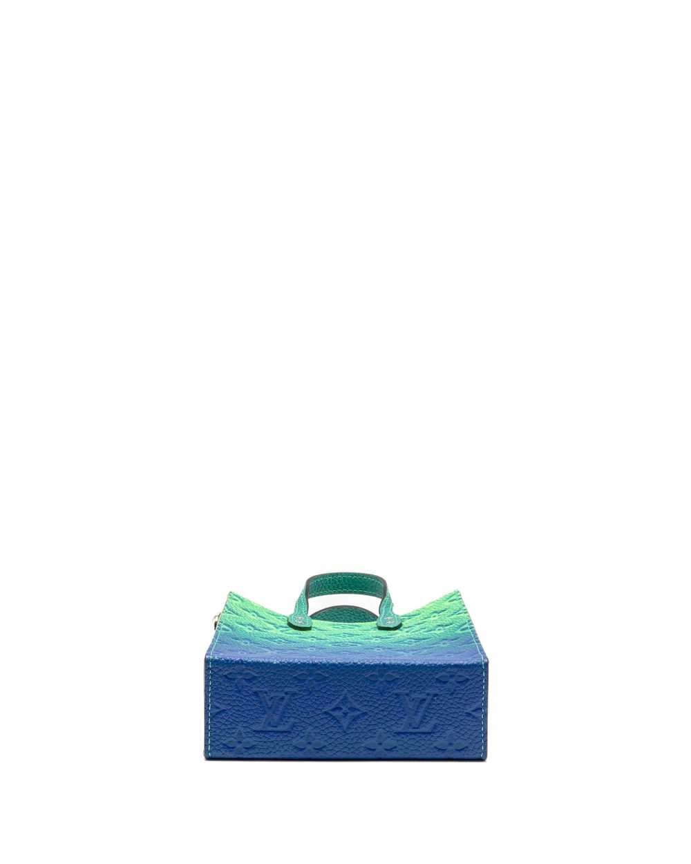 AAA Replica Louis Vuitton LV PETIT SAC PLAT XS VIRGIL ABLOH TAURILLON ILLUSION BLUE/GREEN SHW