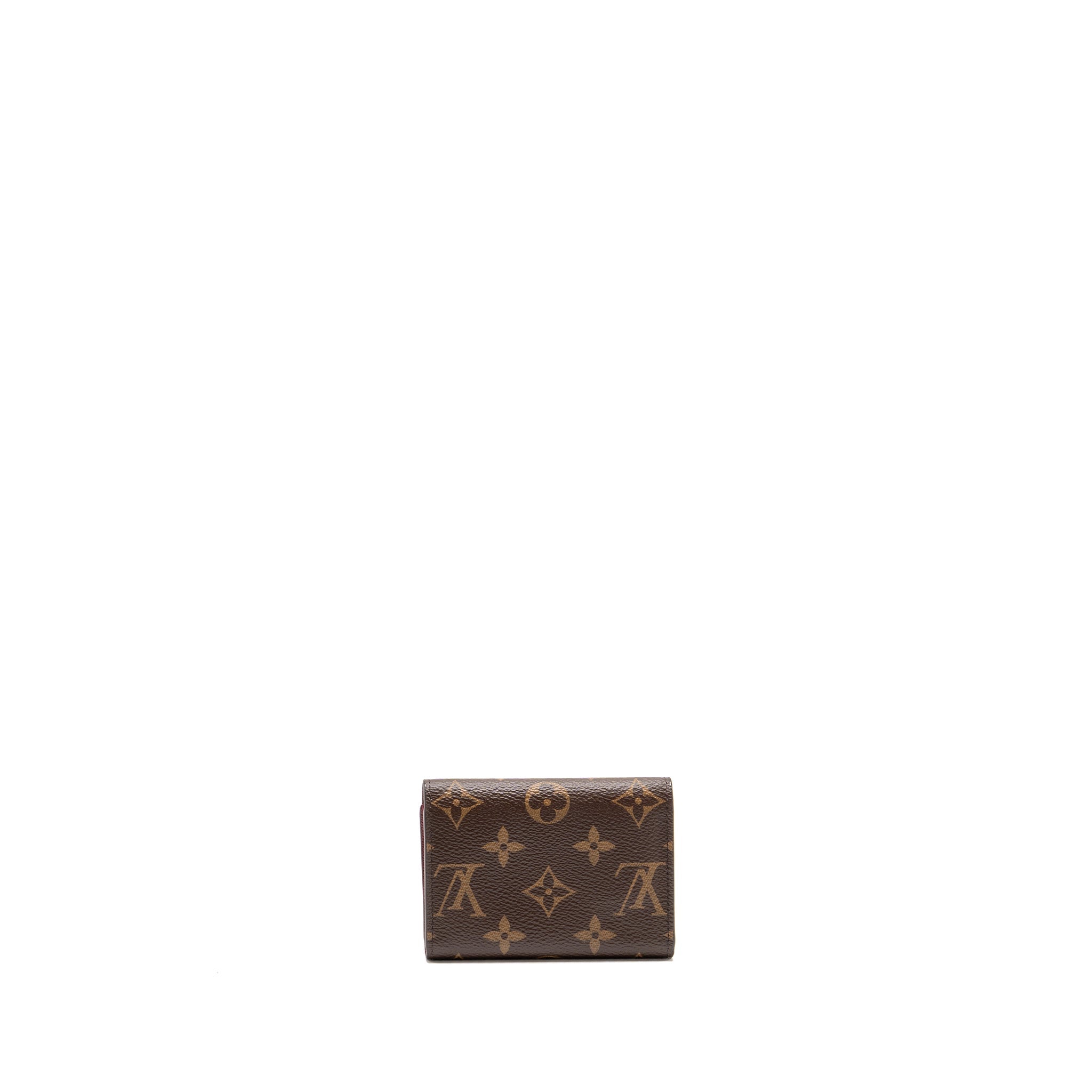 AAA Replica Louis Vuitton LV ROSALIE COIN PURSE MONOGRAM CANVAS FUCHSIA, KEY POUCH DAMIER EBENE GHW(SELL IN A SET)