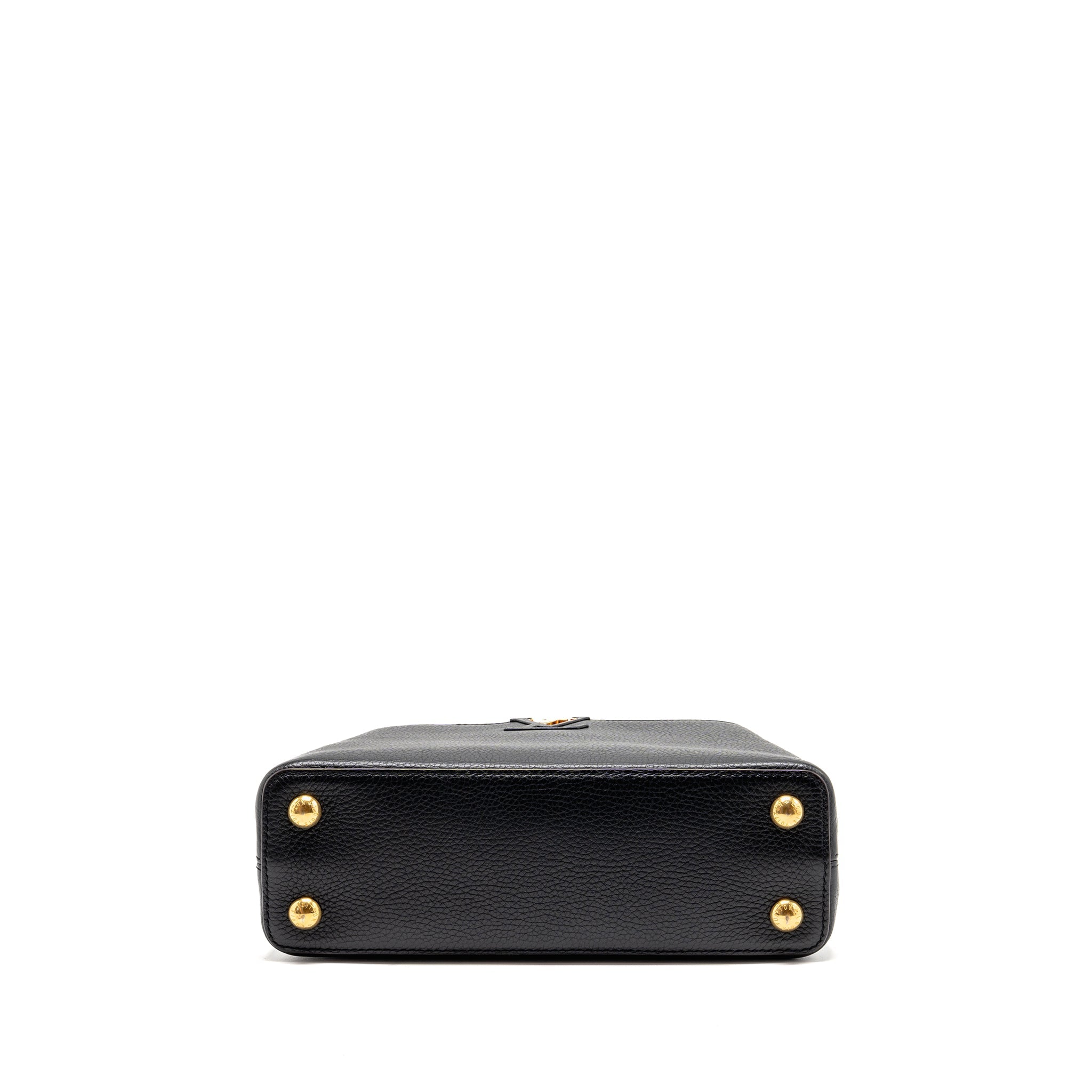 AAA Replica Louis Vuitton LV CAPUCINES BB CALFSKIN BLACK GHW