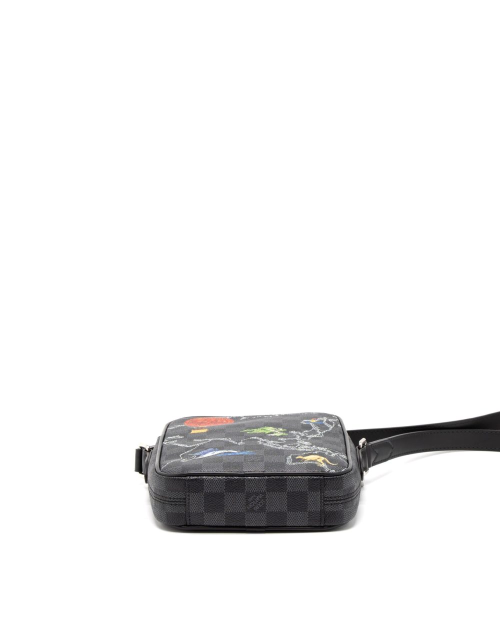 AAA Replica Louis Vuitton LV GRAPHITE MAP DANUBE PM CROSSBODY BAG DAMIER CANVAS / MULTICOLOR SHW