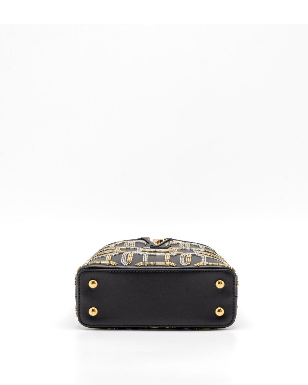 AAA Replica Louis Vuitton LV CAPUCINES BB 21FW LIMITED EDITION CALFSKIN BLACK/MULTICOLOUR GHW