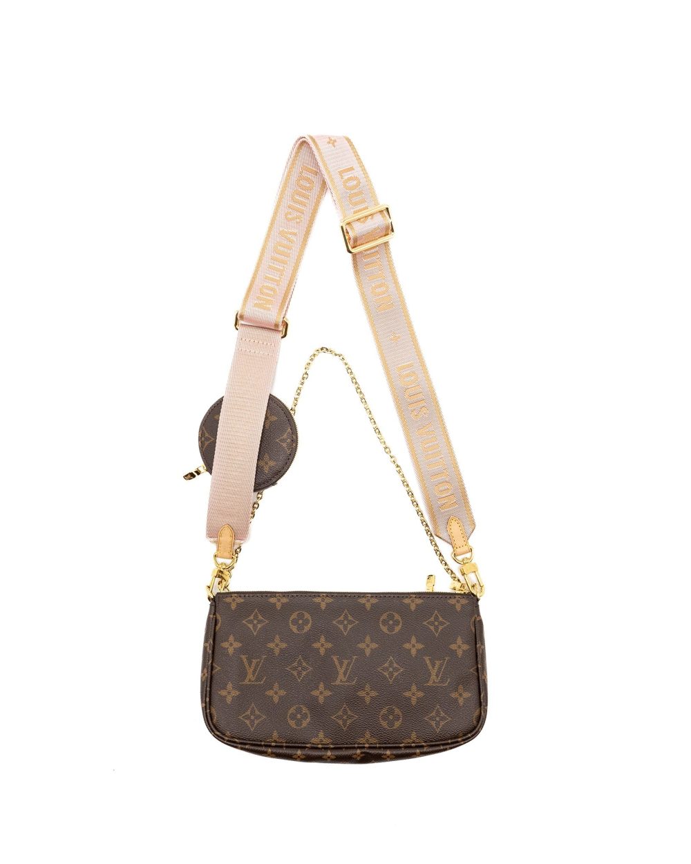 AAA Replica Louis Vuitton LV MULTI POCHETTE ACCESSORIES MONOGRAM CANVAS GHW 