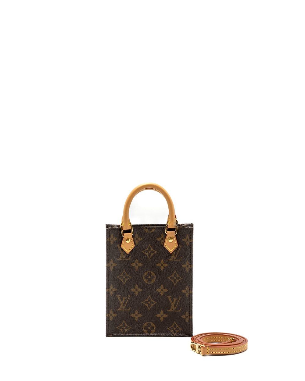 AAA Replica Louis Vuitton LV PETIT SAC PLAT MONOGRAM CANVAS GHW