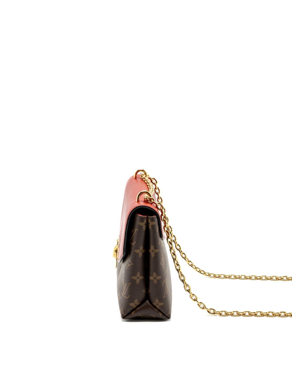 AAA Replica Louis Vuitton LV PALLAS CHAIN BAG MONOGRAM CANVAS/ LEATHER CERISE GHW