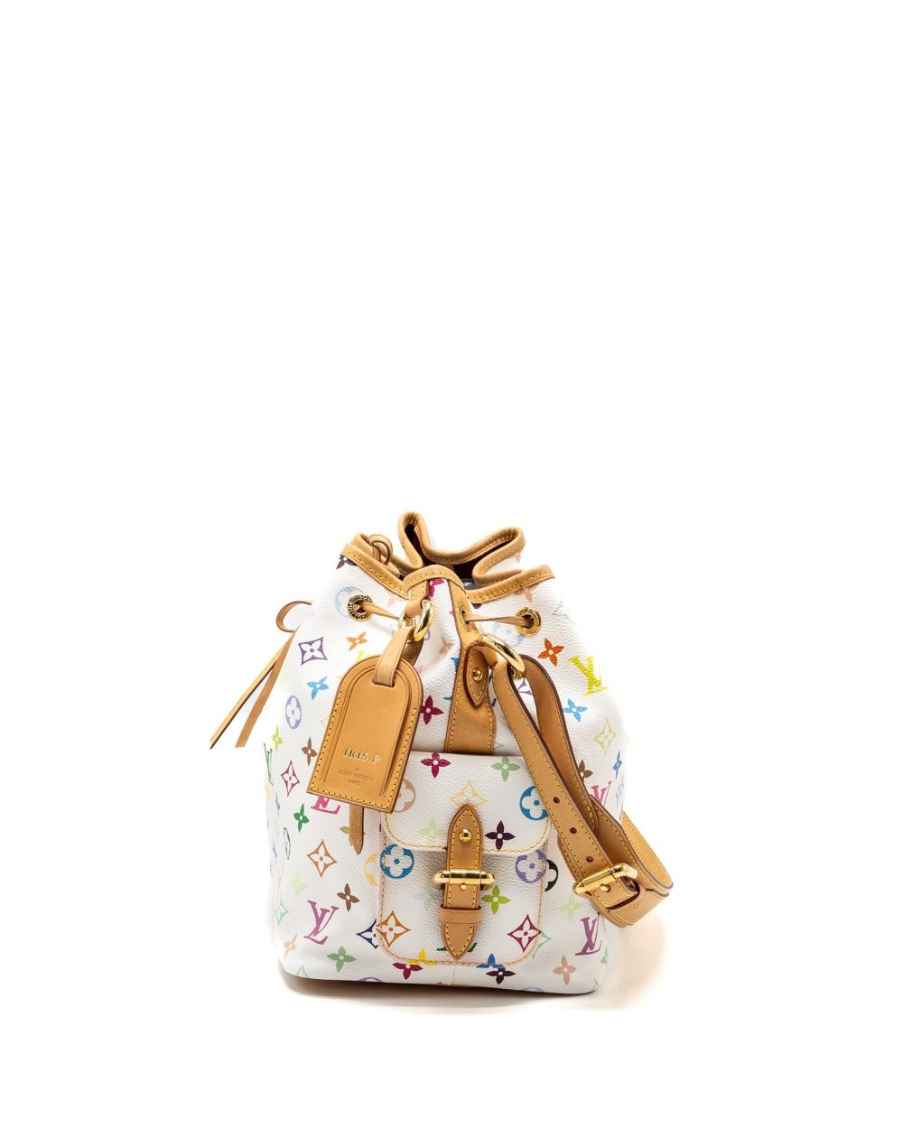 AAA Replica Louis Vuitton LV PETIT NOE WHITE MULTICOLOUR MONOGRAM CANVAS GHW