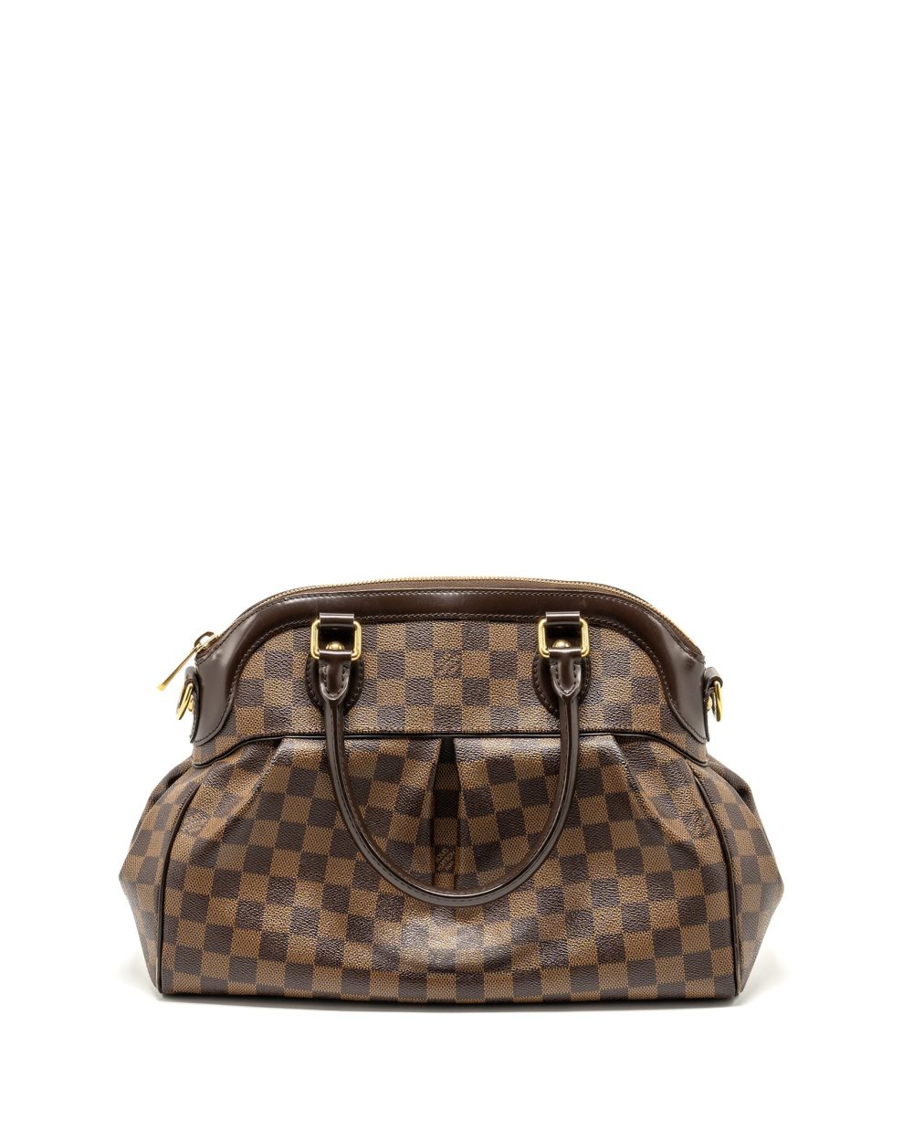AAA Replica Louis Vuitton LV TREVI TOTE BAG DAMIER EBENE CANVAS GHW