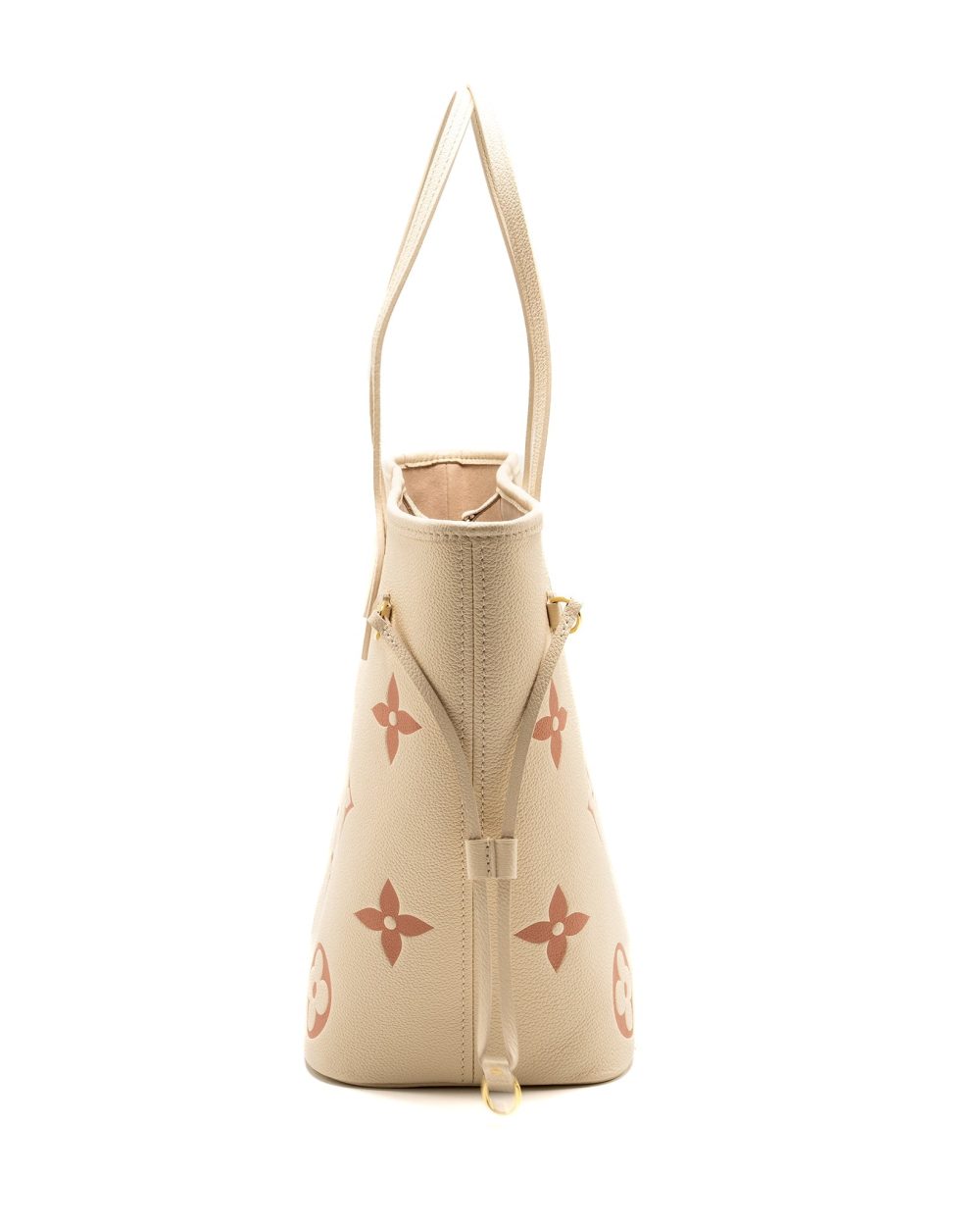 AAA Replica Louis Vuitton LV NEVERFULL MM MONOGRAM EMPREINTE CRÈME/ROSE TRIANON GHW