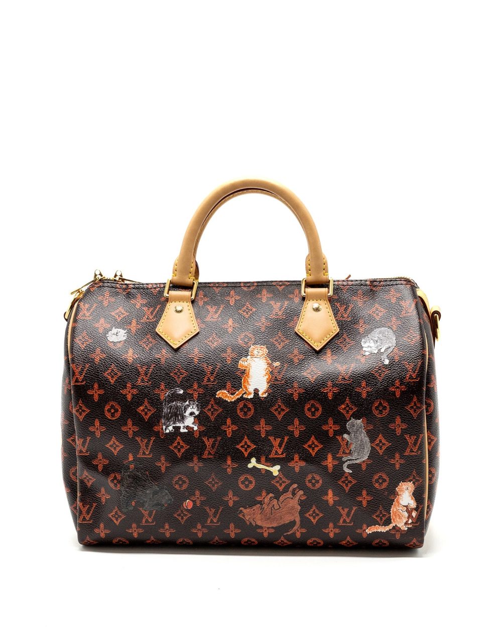 AAA Replica Louis Vuitton LV SPEEDY BANDOULIERE 30 CATOGRAM LIMITED EDITION CANVAS GHW