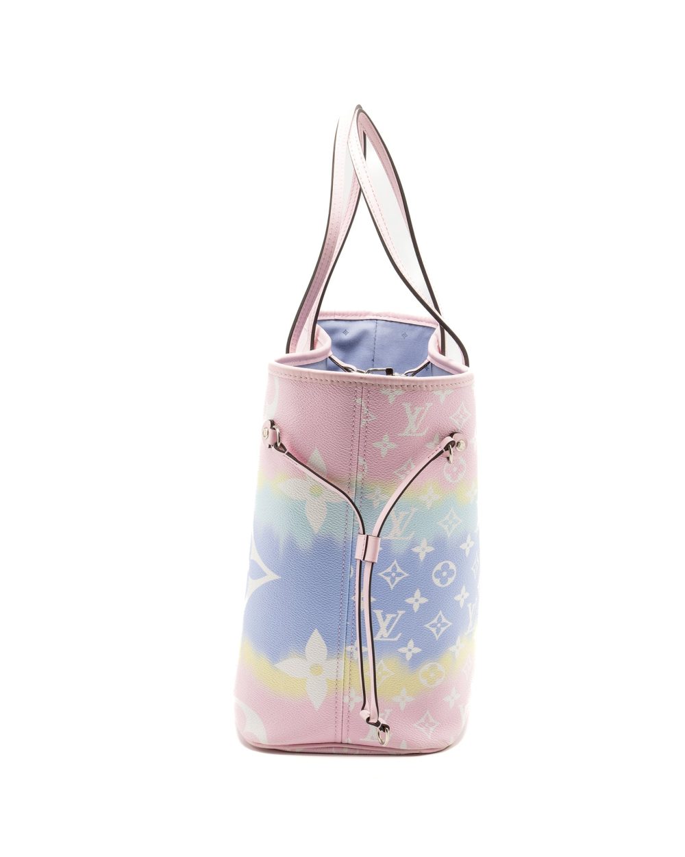 AAA Replica Louis Vuitton LV NEVERFULL MM ESCAL GIANT CANVAS PASTEL PINK SHW