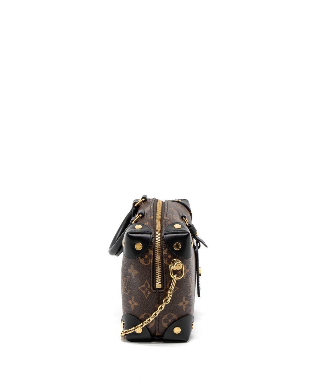 AAA Replica Louis Vuitton LV PETITE MALLE SOUPLE MONOGRAM CANVAS BLACK GHW (NEW VERSION)