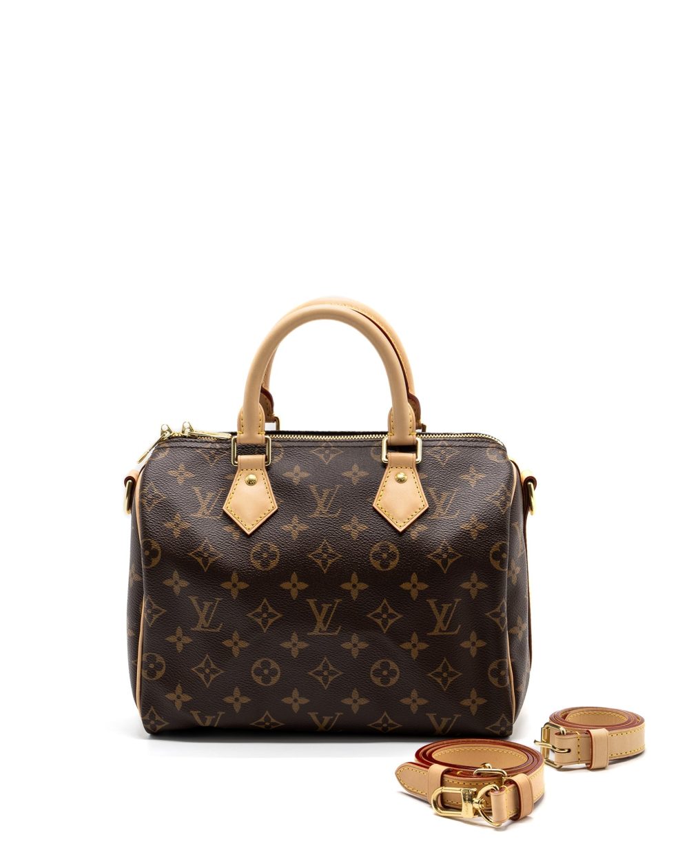 AAA Replica Louis Vuitton LV SPEEDY BANDOULIERE 25 MONOGRAM CANVAS GHW