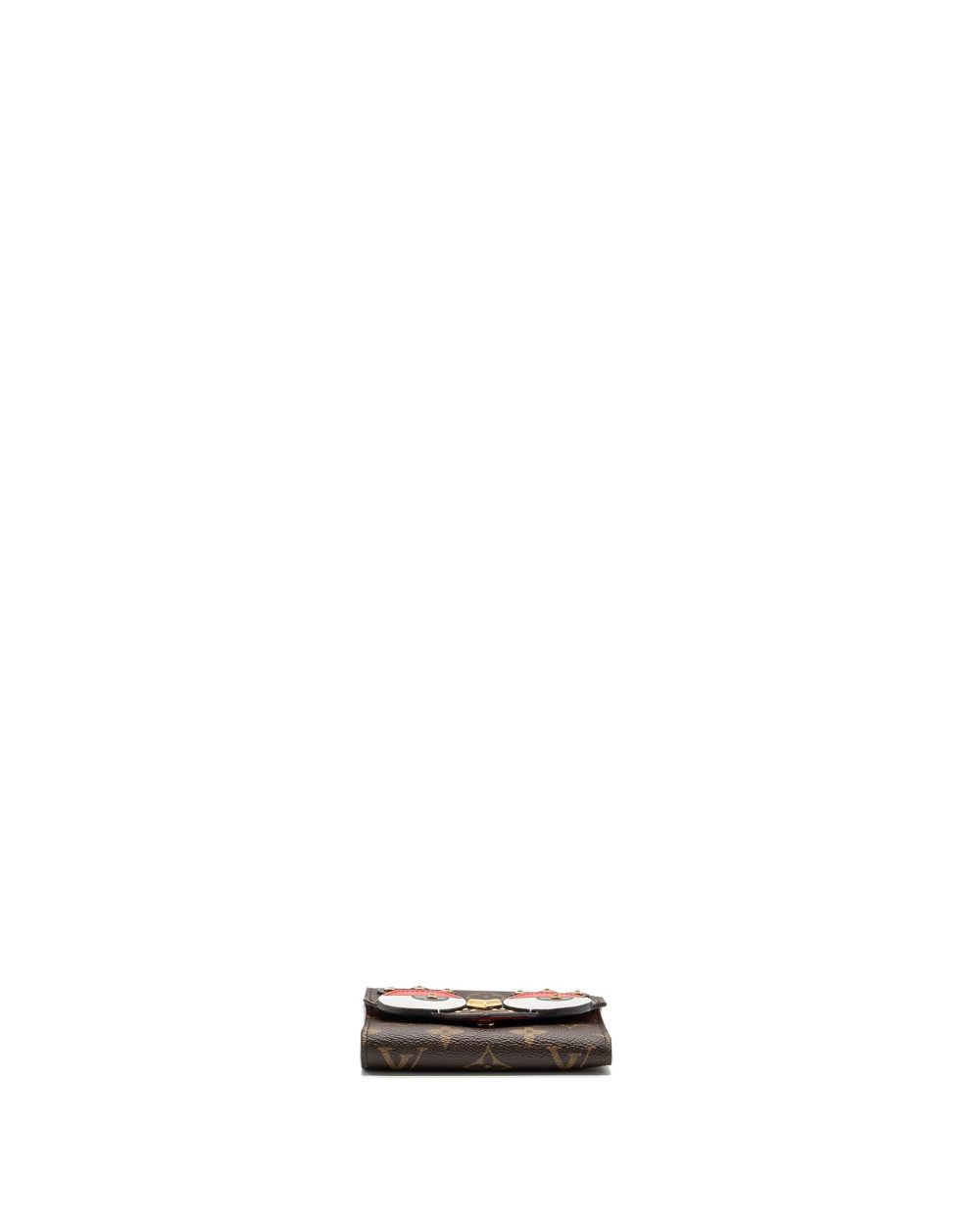 AAA Replica Louis Vuitton LV PORTE FOYLE VICTORINE LOVELY BIRD COMPACT WALLET MONOGRAM CANVAS / RED GHW
