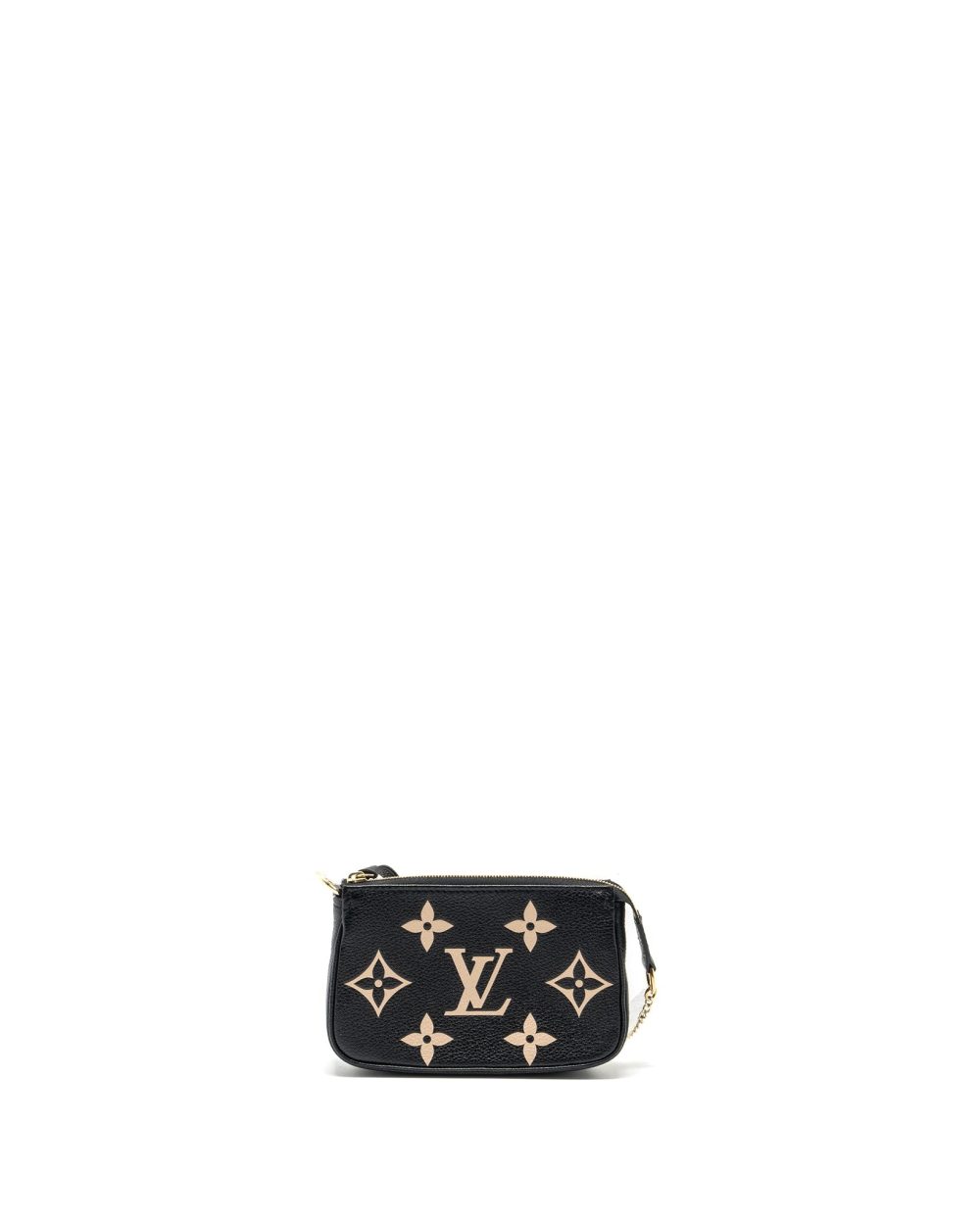 AAA Replica Louis Vuitton LV MINI POCHETTE ACCESSORIES BICOLOUR MONOGRAM EMPREINTE GHW