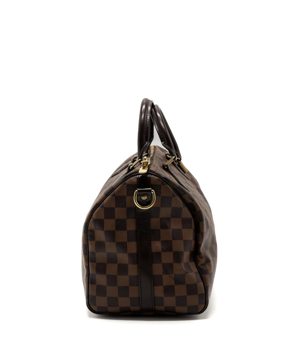 AAA Replica Louis Vuitton LV SPEEDY BANDOULIERE 30 DAMIER EBENE GHW