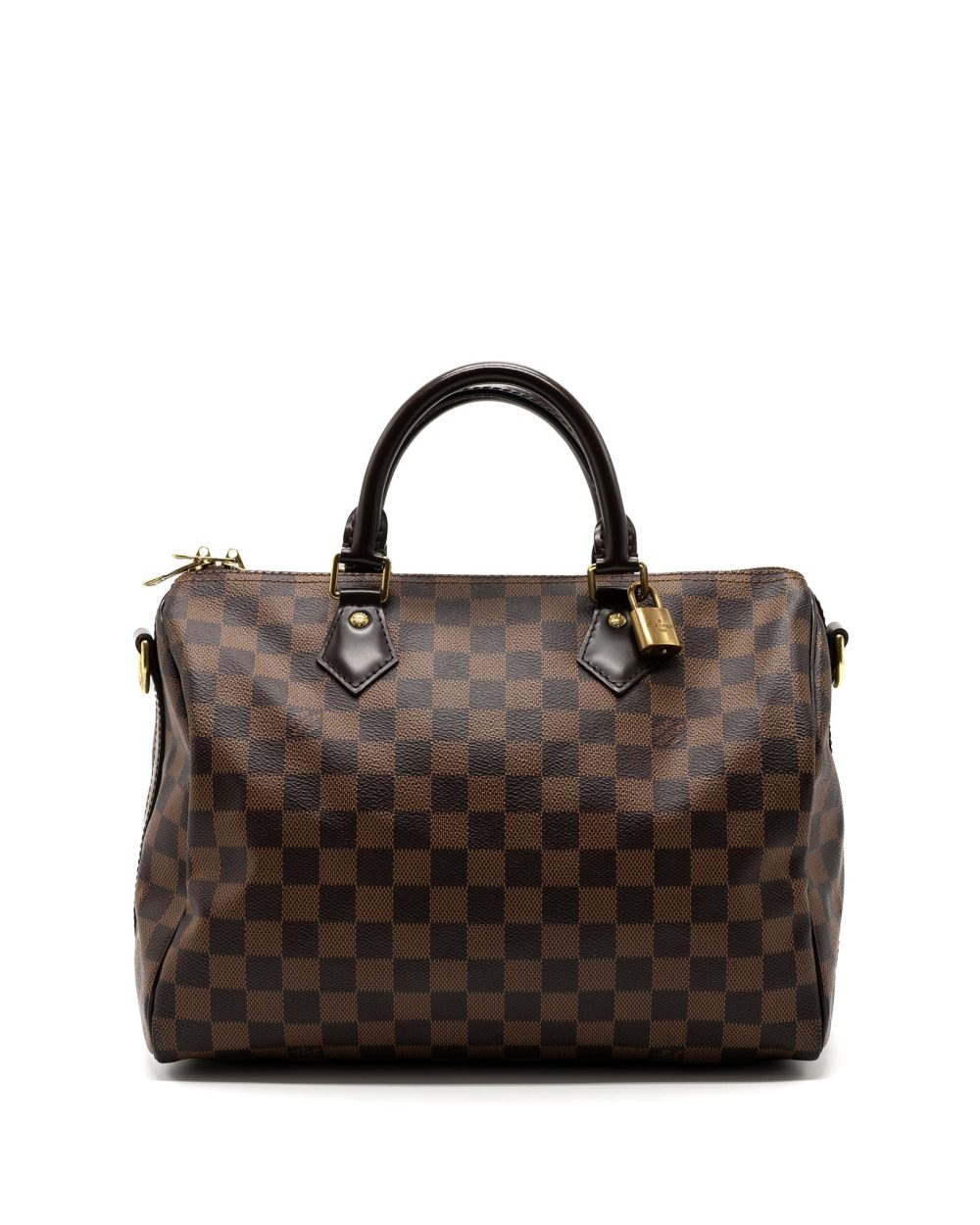 AAA Replica Louis Vuitton LV SPEEDY BANDOULIERE 30 DAMIER EBENE GHW