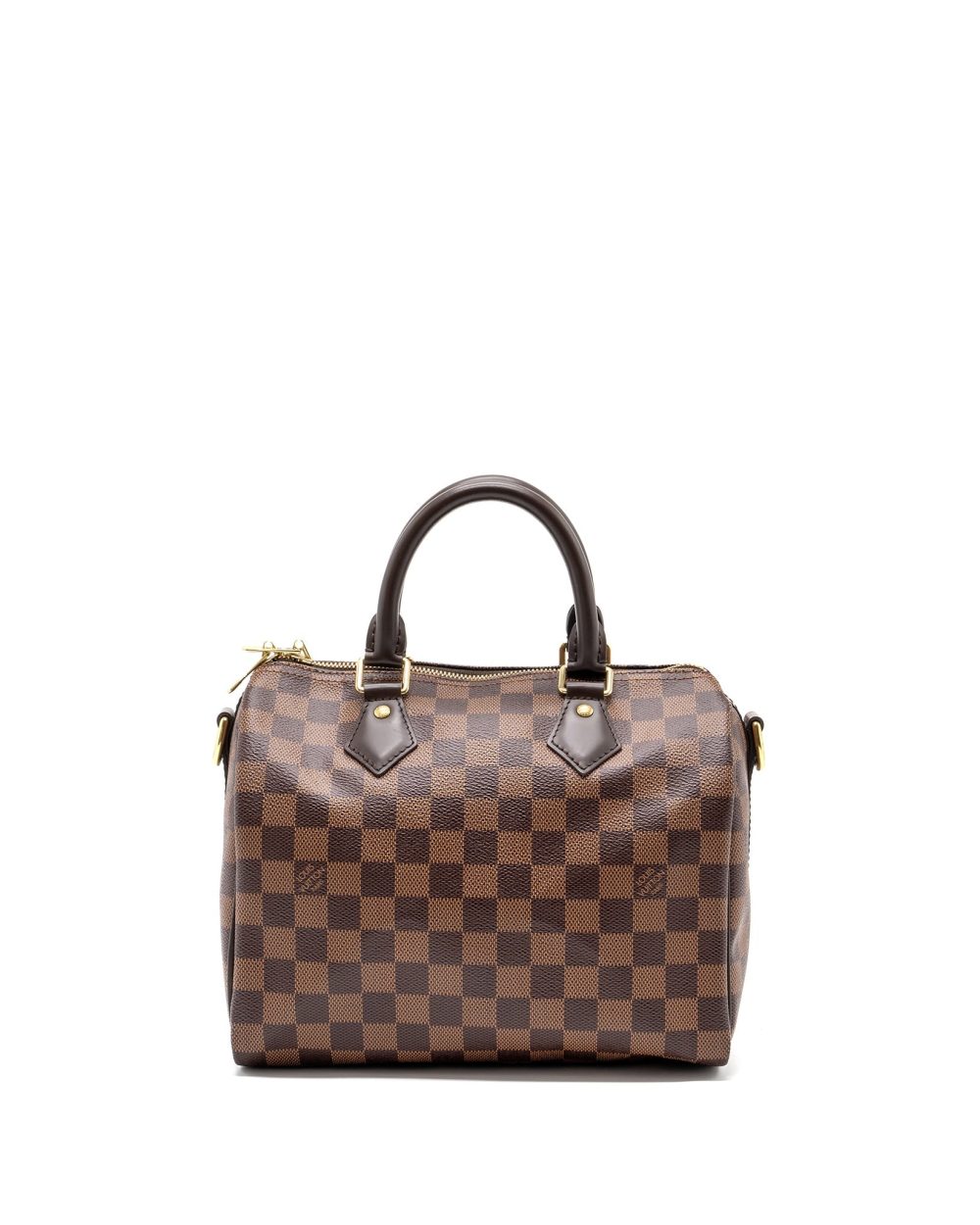 AAA Replica Louis Vuitton LV SPEEDY 25 DAMIER EBENE GHW