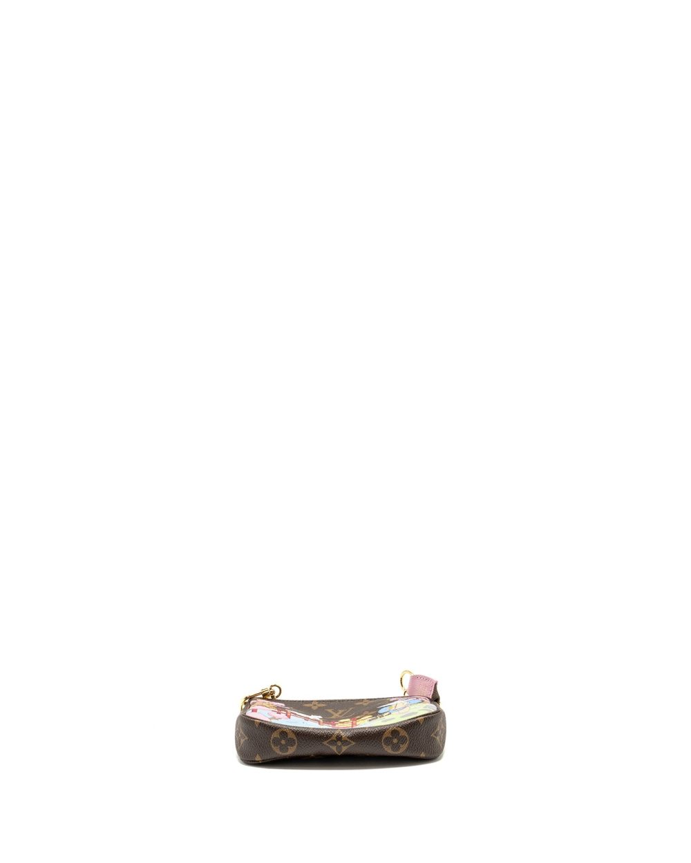 AAA Replica Louis Vuitton LV MINI POCHETTE ACCESSORIES 2021 CHRISTMAS LIMITED EDITION JAPANESE GARDEN SAKURA GHW 