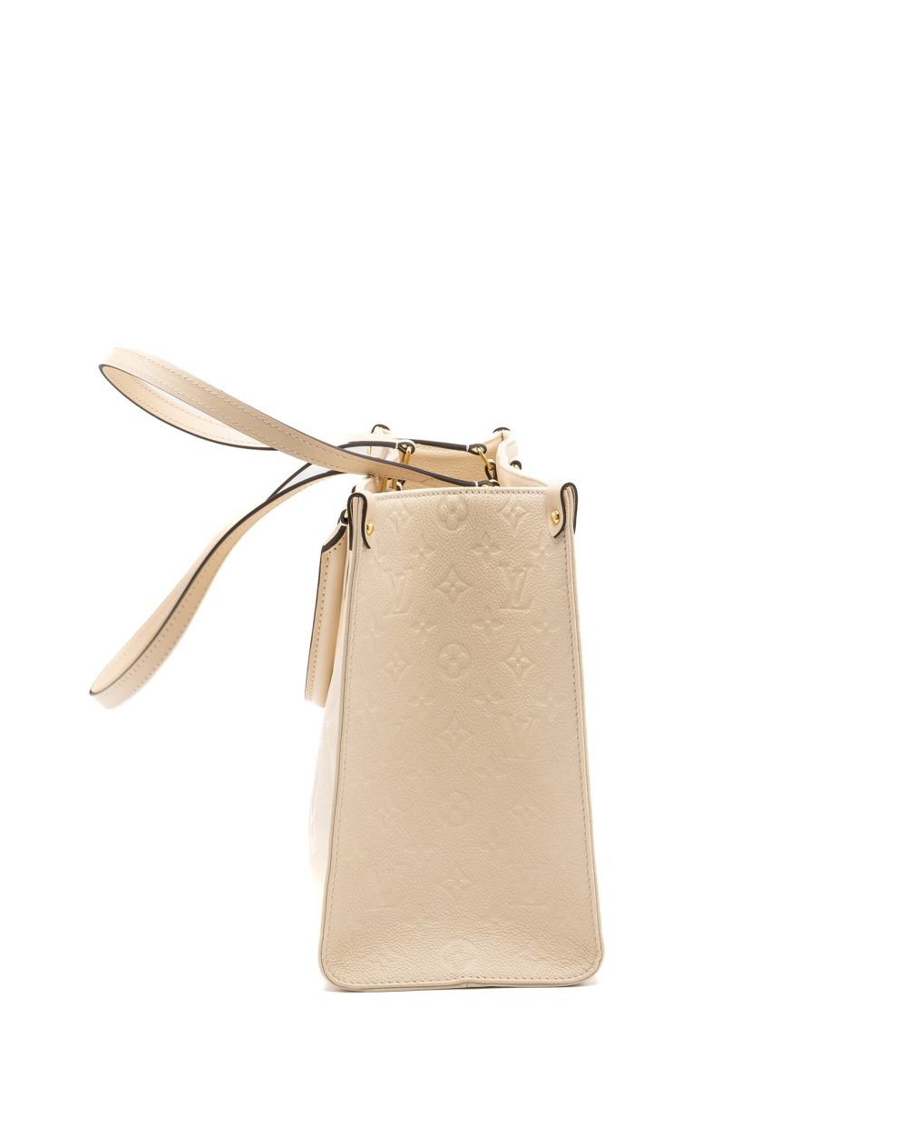 AAA Replica Louis Vuitton LV ONTHEGO MM EMPREINTE LEATHER WHITE GHW (NEW VERSION)