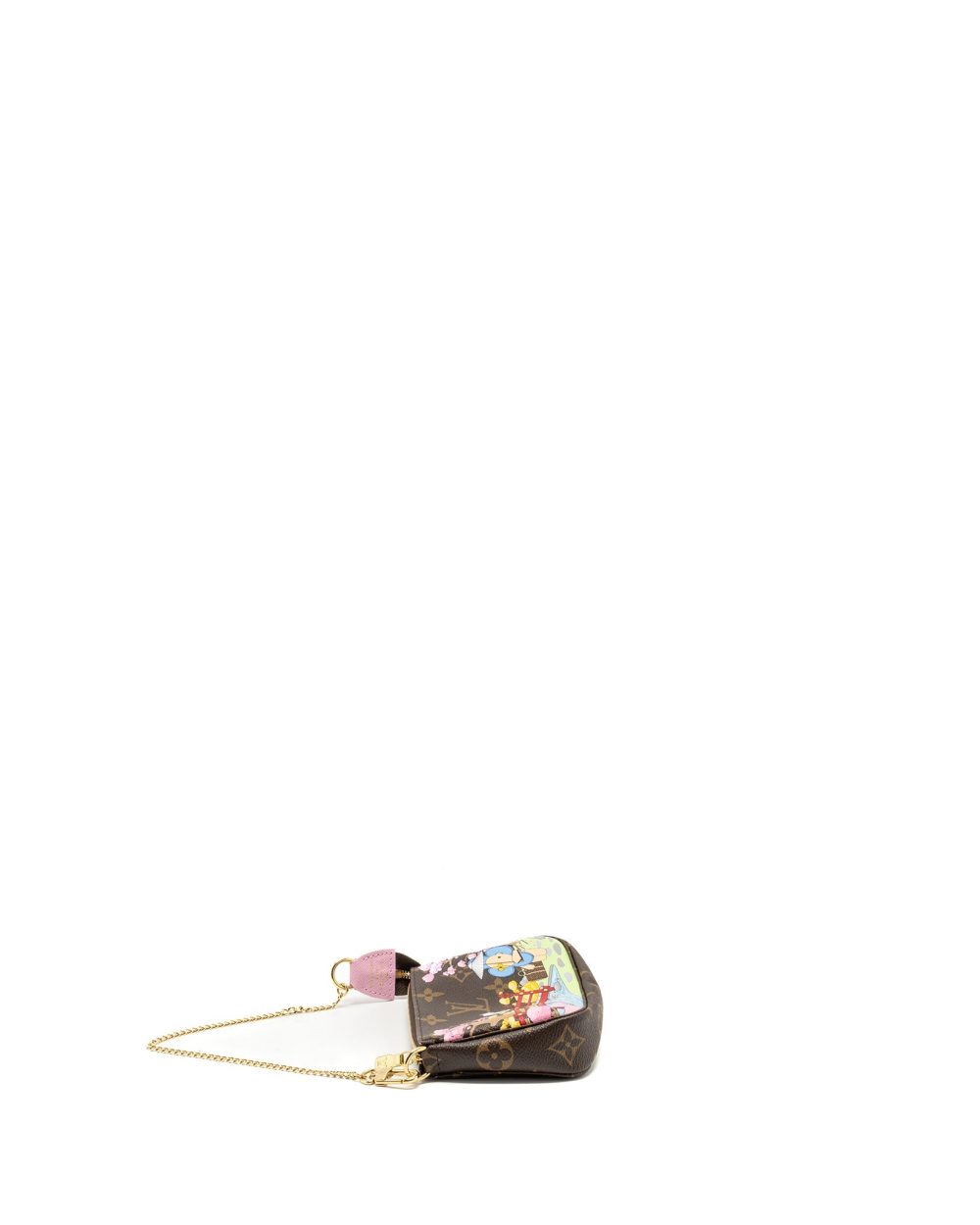 AAA Replica Louis Vuitton LV MINI POCHETTE ACCESSORIES 2021 CHRISTMAS LIMITED EDITION JAPANESE GARDEN SAKURA GHW 