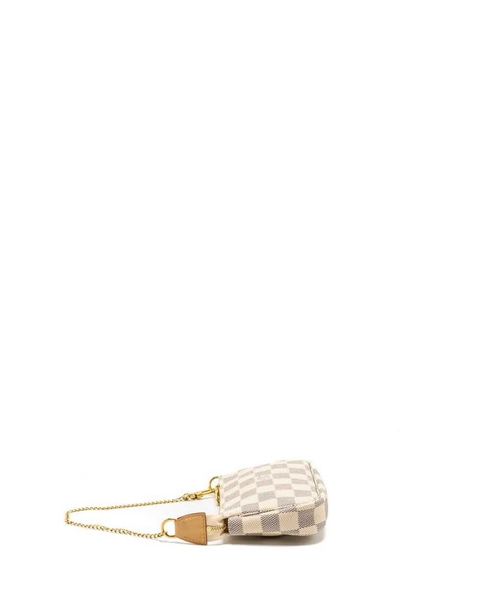 AAA Replica Louis Vuitton LV MINI POCHETTE ACCESSORIES DAMIER AZUR CANVAS GHW