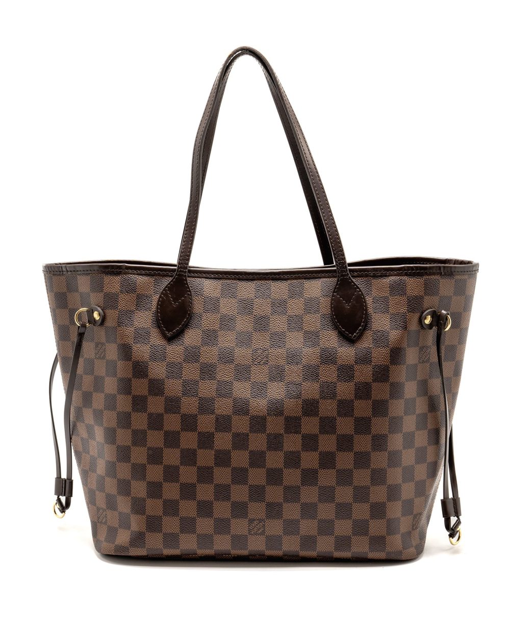 AAA Replica Louis Vuitton LV NEVERFULL MM DAMIER EBENE CANVAS GHW
